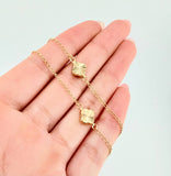 Cadena Espiga Trebol 3.9gr / 45cm / 8mm Oro Amarillo Nac.Esp. 18K *