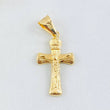 Dije Crúz Cristo Puntas Ovaladas 0.85gr / 3cm / Oro Amarillo 18K