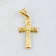 Dije Crúz Cristo Puntas Ovaladas 0.85gr / 3cm / Oro Amarillo 18K *