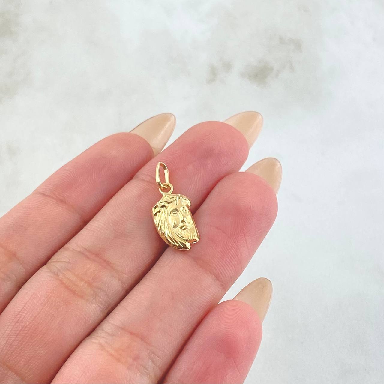 Dije Rostro Jesús 0.55gr / 2cm / Oro Amarillo 18K *