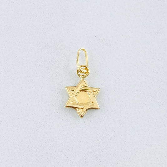 Dije Estrella de David 0.25gr / 1.3cm / Oro Amarillo 18K *