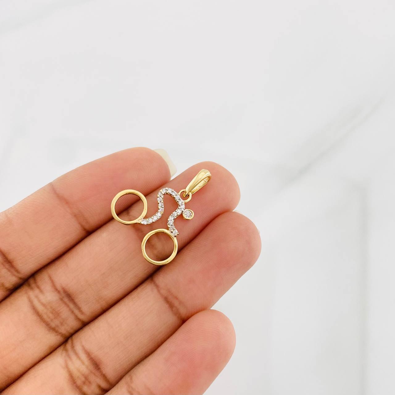 Dije Ciclista 1.55g / 2.2cm Oro Amarillo 18K