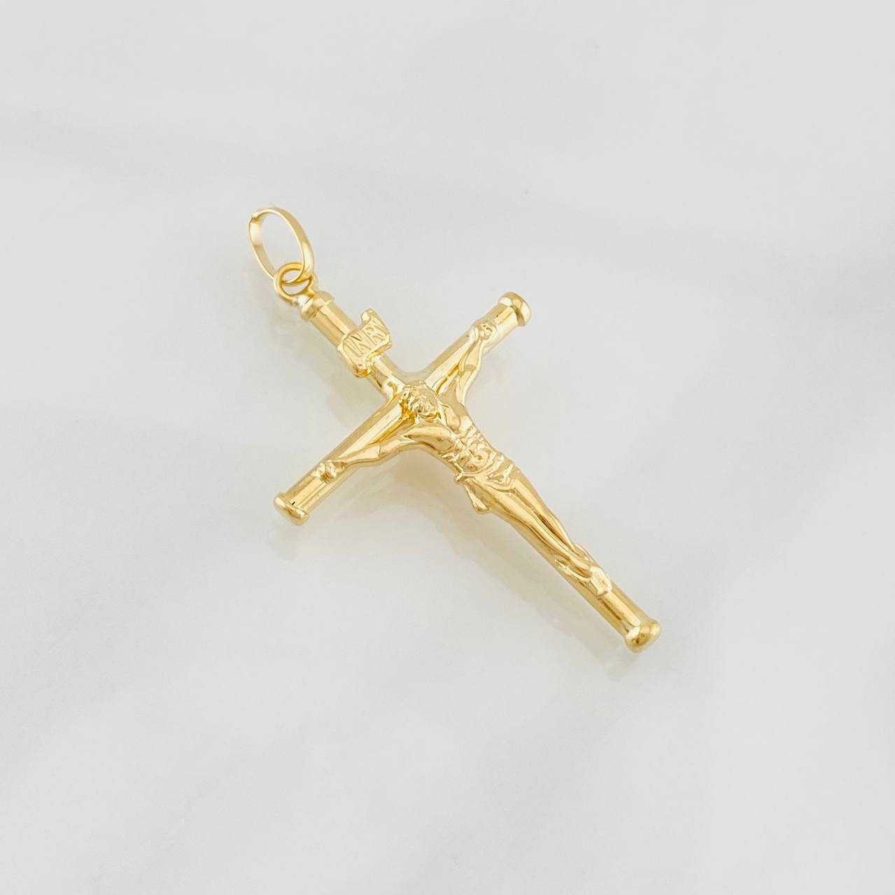 Dije Cruz Cristo 1.4g / 4cm Oro Amarillo 18K