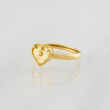 Anillo Corazon 1g / T5 Oro Amarillo 18K