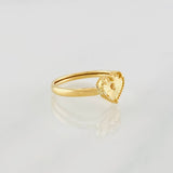 Anillo Corazon 1g / T4 3/4 Oro Amarillo 18K