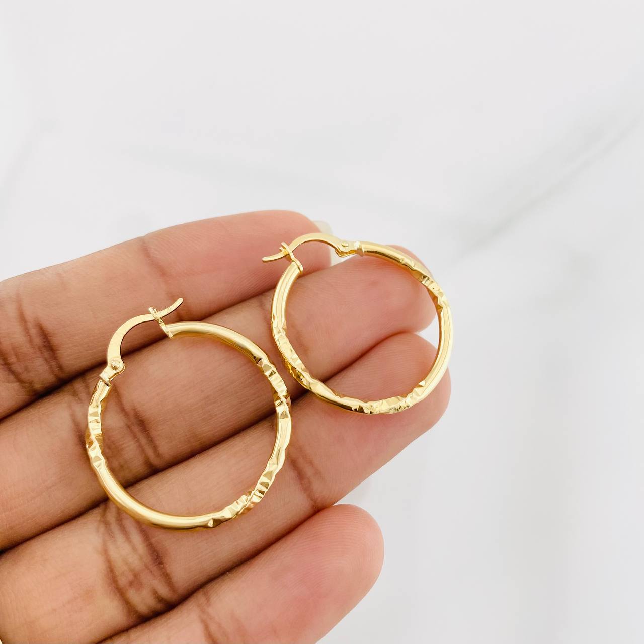 Candongas Megan 1.7g / 3cm Oro Amarillo 18K