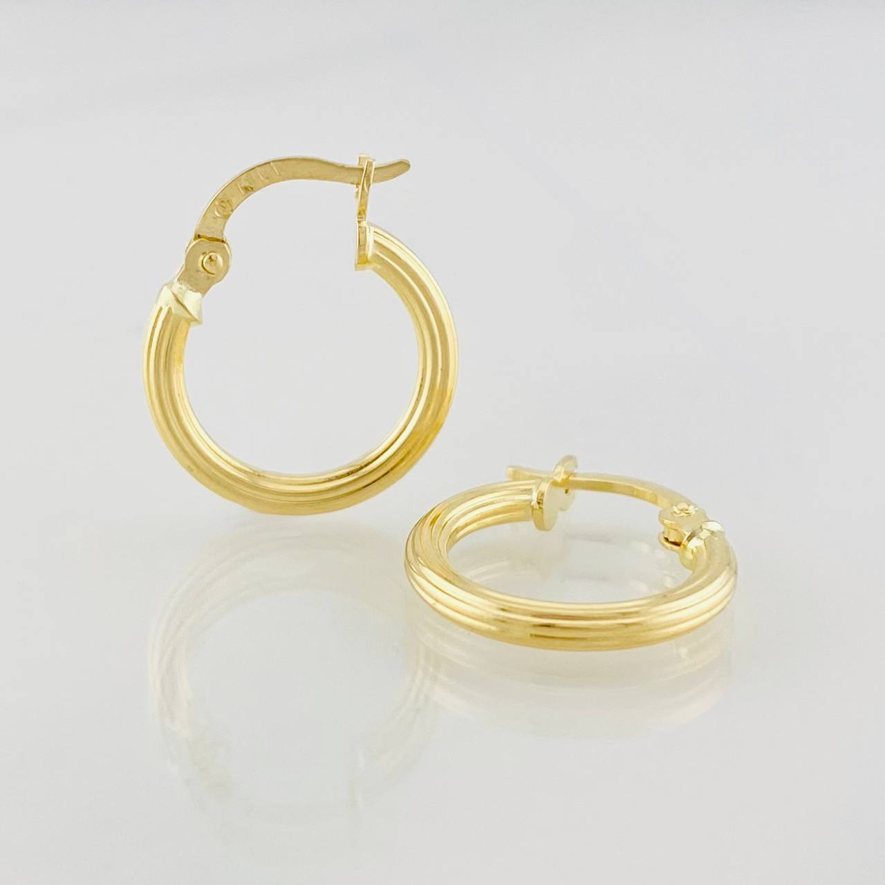 Candongas Lore 1.1g / 1.5cm Oro Amarillo 18K