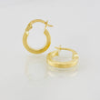 Candongas Winter 1.05g / 1.5cm Oro Amarillo 18K