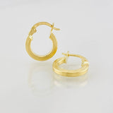 Candongas Winter 1.05g / 1.5cm Oro Amarillo 18K