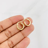 Candongas Winter 1.05g / 1.5cm Oro Amarillo 18K