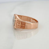 Anillo San Benito 6.95 g / T10 1/2 Dos Oros Blanco Rosa 18K