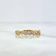 Anillo Corazones 1.6gr / T6 / Circones Blancos Oro Amarillo
