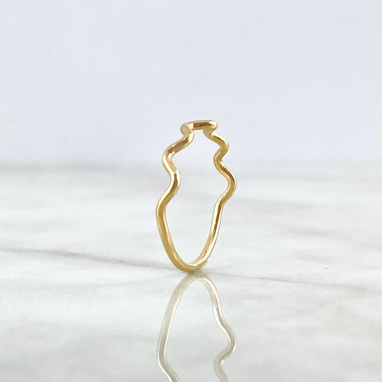 Anillo Ondulado 1.05gr / T6 / Oro Amarillo