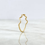 Anillo Ondulado 1.05gr / T6 / Oro Amarillo