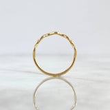 Anillo Ondulado 1.05gr / T6 / Oro Amarillo