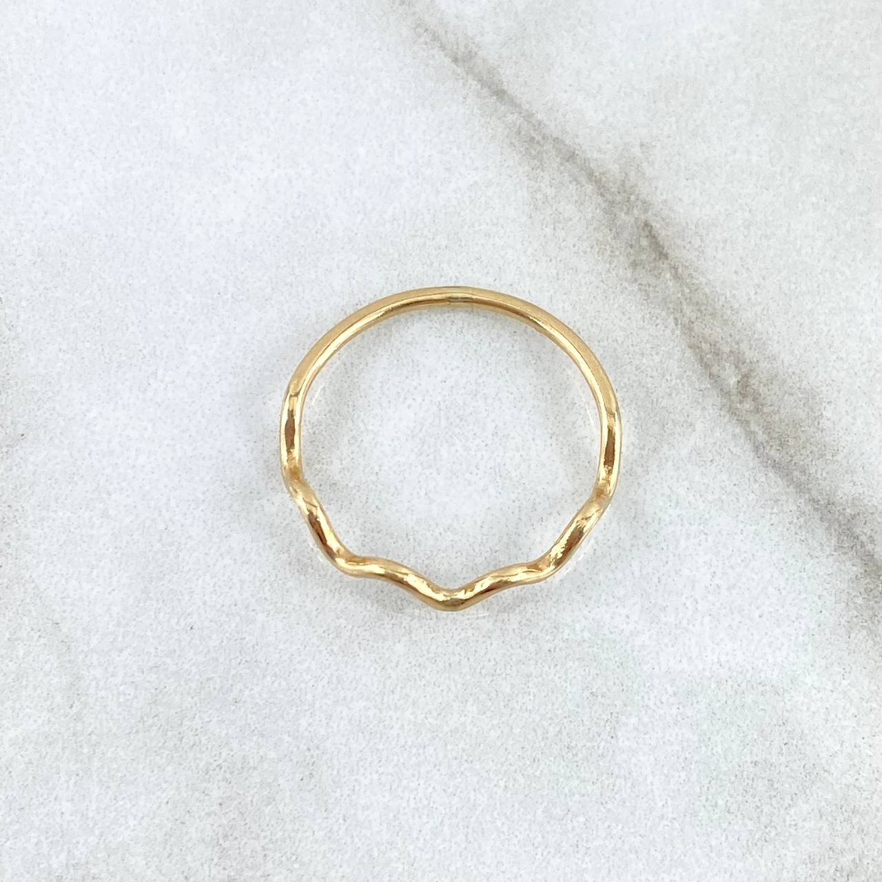 Anillo Ondulado 1.05gr / T6 / Oro Amarillo