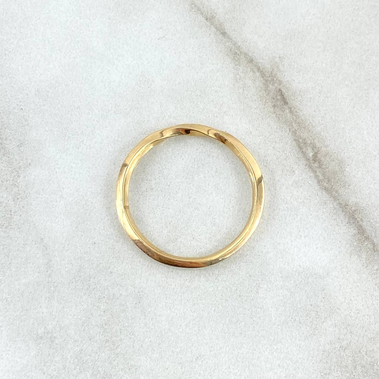 Anillo Semi Entorchado 1.7gr / T7 1/4 / Oro Amarillo