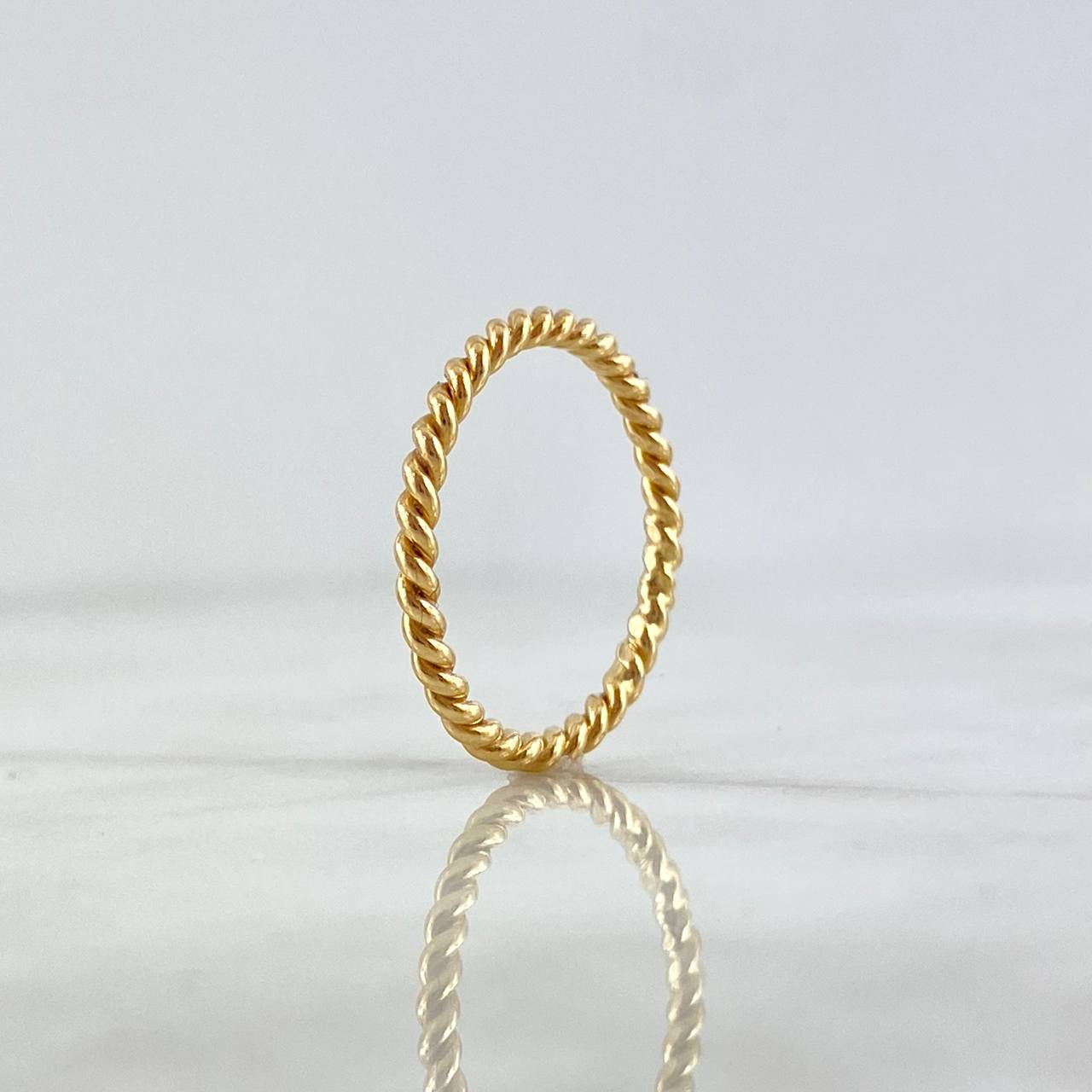 Anillo Trenzado 1.75gr / T6 1/2 / Oro Amarillo