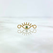 Herraje Ojo Mistico 0.4gr / 1.6cm / Circon Verde Oro Amarillo