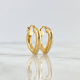 Candongas Corazon Liso 2.15gr / 2.2cm / Oro Amarillo 18K