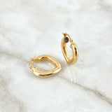 Candongas Corazón 2.4gr / 2.2cm / Oro Amarillo 18K ©