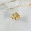 Anillo Virgen de Guadalupe 3.45gr / T6 / Circones Blancos Oro Amarillo ©