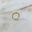 Anillo Corazones S 2.4gr / T6 1/2 / Circones Blancos Oro Amarillo ©