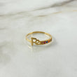 Anillo Fe 1.2gr / T7 1/2 / Circones Colores Oro Amarillo ©
