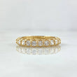 Anillo Churumbela Vertebral 2.85gr / T5 3/4 / Circones Blancos Oro Amarillo 18K