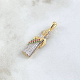 Dije San Judas 4.5gr / 3.6cm / Circones Blancos Verdes Fucsias Dos Oros Amarillo Blanco 18K