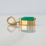 Dije Lagrima Esmeralda 88Pts 0.9 g / 1.7 cm Oro Amarillo 18K