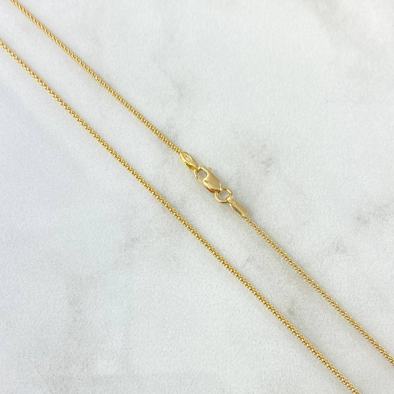 Cadena Cola Raton 1.7gr / 45cm / 1mm Oro Amarillo +3 18K *