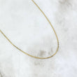 Cadena Plana 2.8gr / 50cm / 1.85mm Oro Amarillo +3