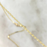 Cadena Plana 2.8gr / 50cm / 1.85mm Oro Amarillo +3