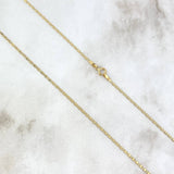 Cadena Plana 1.45gr / 45cm / 1.2mm Oro Amarillo +3 ©
