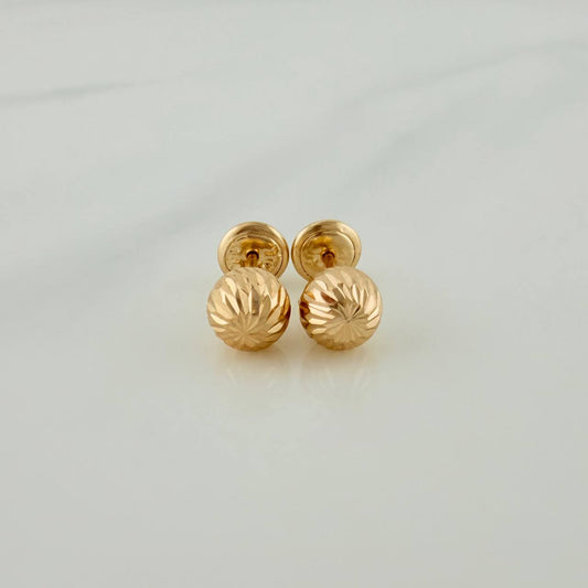 Topos Bola Diamantados 0.8 g / 6 mm Oro Amarillo 18K