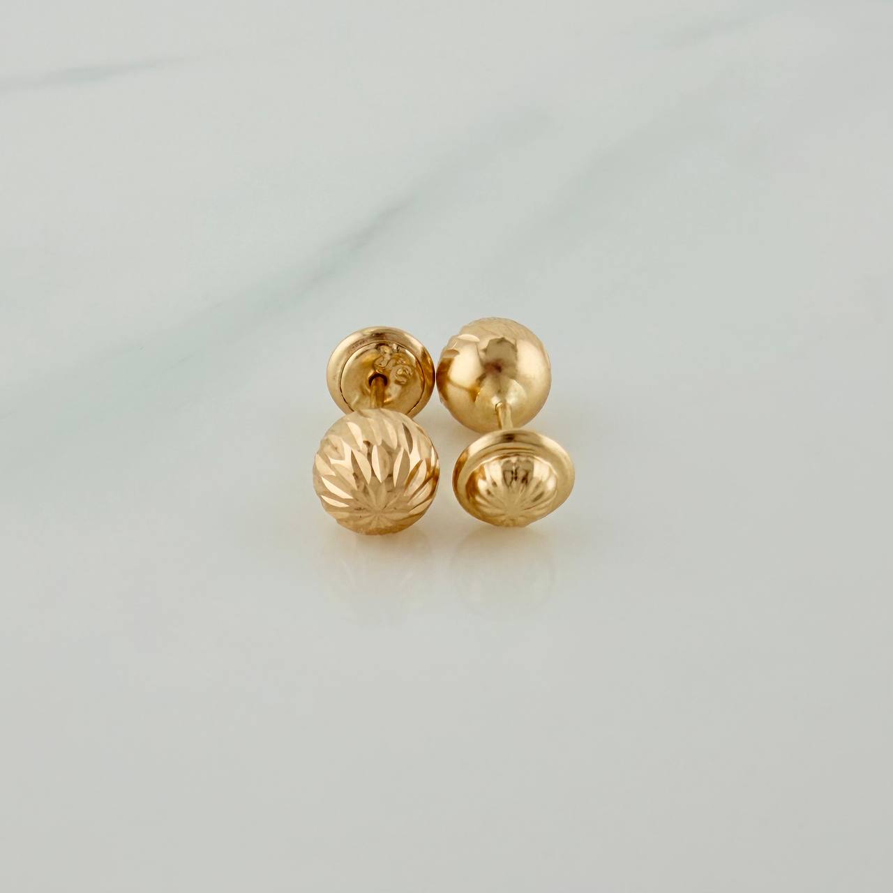 Topos Bola Diamantados 0.75 g / 6 mm Oro Amarillo 18K