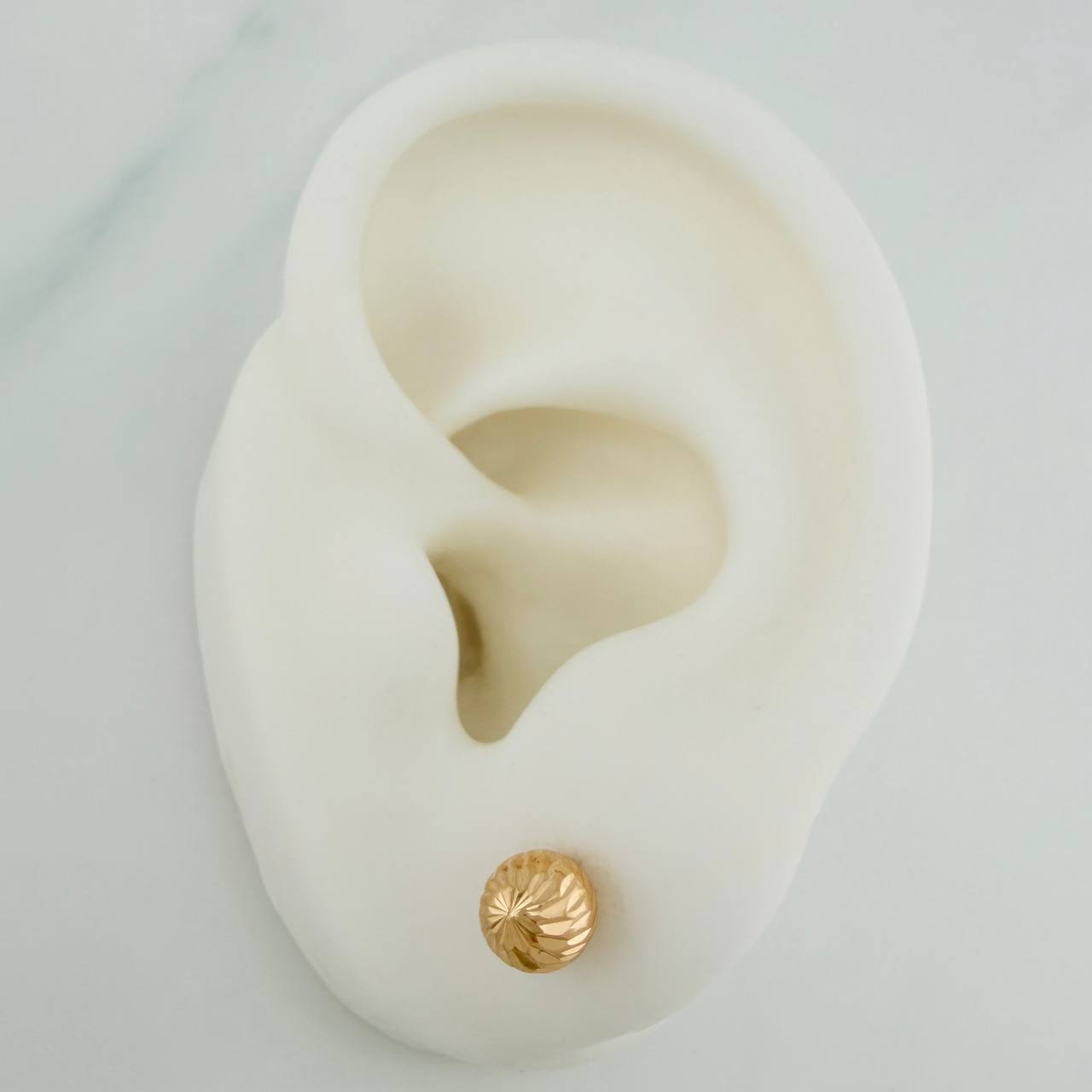 Topos Bola Diamantados 0.75 g / 6 mm Oro Amarillo 18K