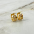 Candongas Rustica 4.95gr / 1.2cm / Circones Blancos Oro Amarillo ©
