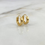 Candongas Tornillo 3.75gr / 1.4cm / Circones Blancos Oro Amarillo *