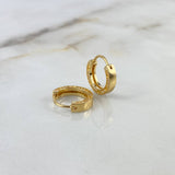 Candongas Tornillo 3.75gr / 1.4cm / Circones Blancos Oro Amarillo *