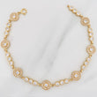 Pulso Tennis Halo Circulo 11.4 g / 20.3 cm / 4.21 mm Oro Amarillo 18K