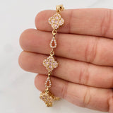 Pulso Trebol 12.25 g / 19.9 cm / 4.3 mm Oro Amarillo 18K