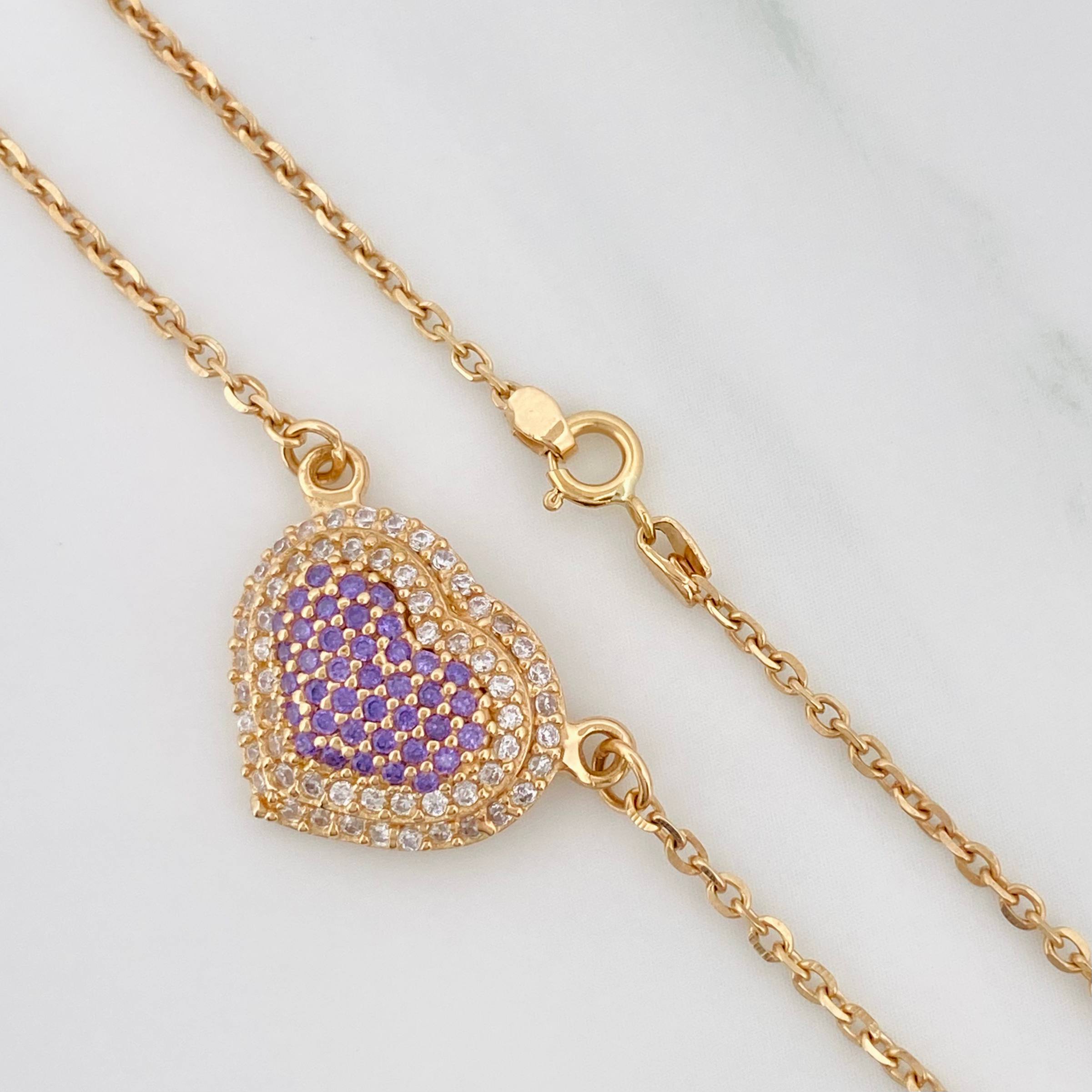 Cadena Aro Seguido Corazon 4.85 g / 42.6 cm / 1.47 mm Oro Amarillo 18K