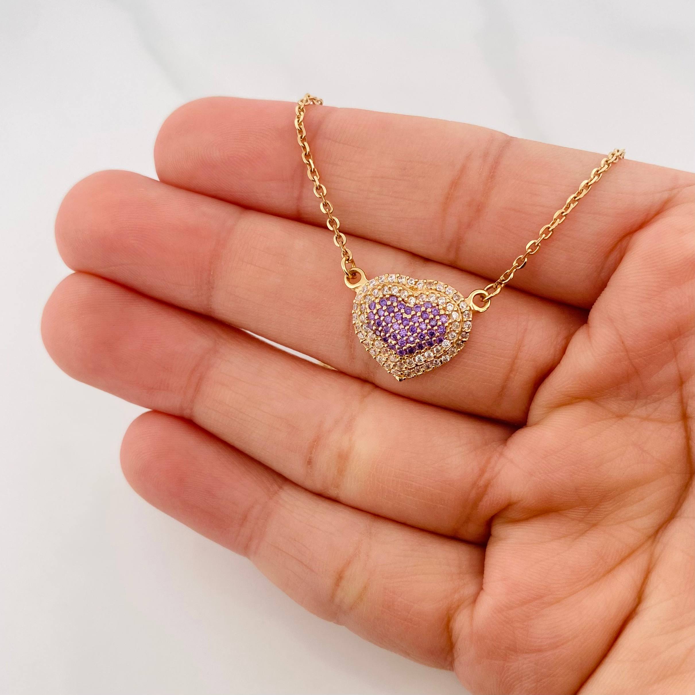 Cadena Aro Seguido Corazon 4.85 g / 42.6 cm / 1.47 mm Oro Amarillo 18K