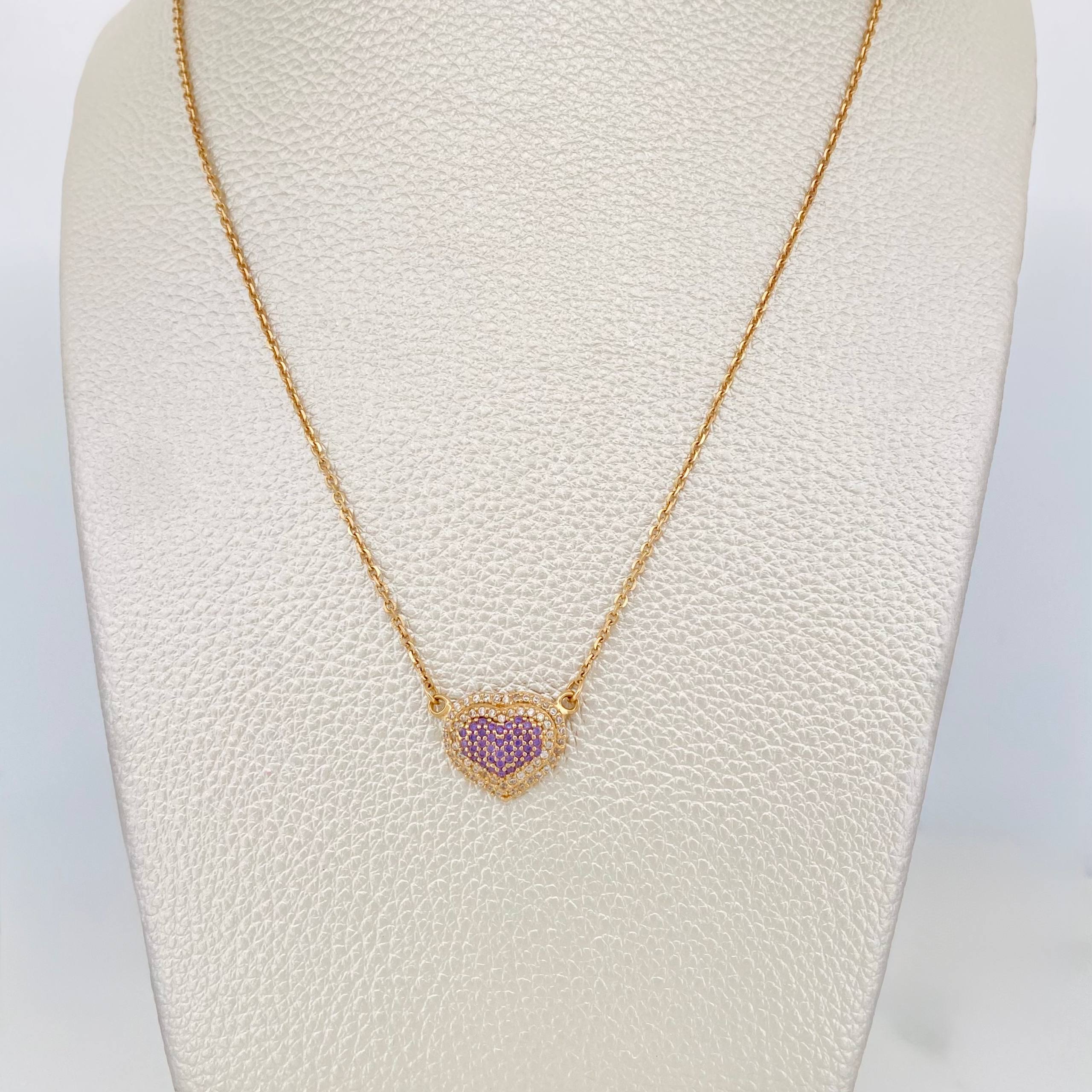 Cadena Aro Seguido Corazon 4.85 g / 42.6 cm / 1.47 mm Oro Amarillo 18K