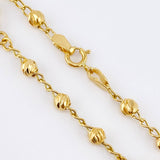 Pulso Militar Treboles Flores Verdes 3.25gr / 19cm / 8.2mm Oro Amarillo Nac.Esp. 18K *