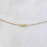 Cadena Singapur 1.4gr / 50cm / 1.1mm Oro Amarillo +3Ⴃ