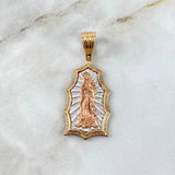 Dije Virgen de Guadalupe 9.6gr / 5cm / Circones Blancos Tres Oros ©