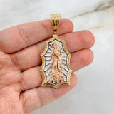 Dije Virgen de Guadalupe 9.6gr / 5cm / Circones Blancos Tres Oros ©